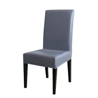 China Royal Dining Chair Cover Protector Leather Chair Cover Strechable Blue Spandex Waterproof Dining Seat Covers for sale