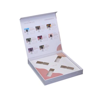 China Recycled Materials Art Paper Custom Printing Rigid Cosmetics Box With Magnetic Skin Care Cosmetics Packaging Box For Essential Oil for sale