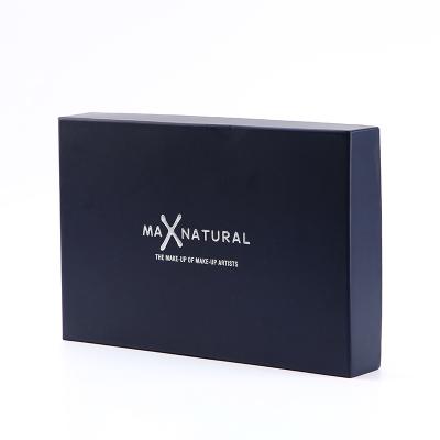 China Repurposed Materials Wholesale Luxury Matt Black Rigid Box Lid and Base for sale