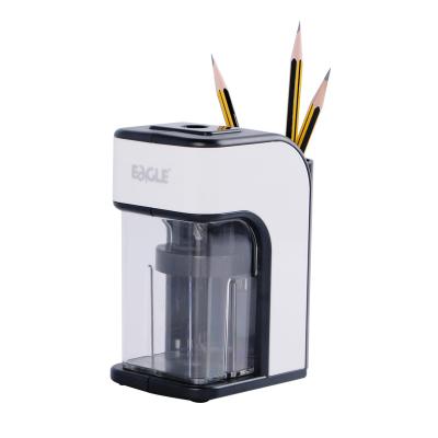 China Modern Multifunctional Desktop Pencil Sharpener Electric Pencil Sharpener USB Office & Scool Stationery With Pen Holder for sale