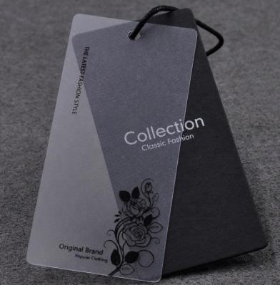 China New Design Black paper Hang tags For Clothing Own Logo, Custom Clothing Tags Hot sale products for sale