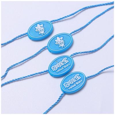 China Brand Name Logo Hang tag rope 20cm String for hang clothing tag for sale