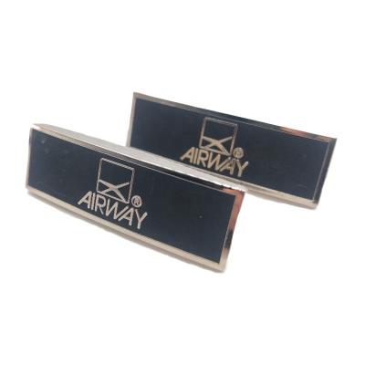 China Custom metal label tag name plate for bag custom metal logo for handbags for sale