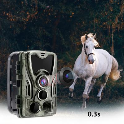 China Mini Trail Hunting Camera HC-801A 20MP 1080P 3PIR Waterproof Wildlife Wireless Motion Activated Stealth Electronicks 940nm Game Scout for sale