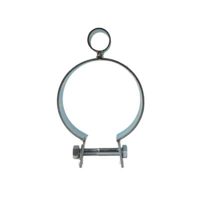 China Hot Selling Round Type Animal Husbandry Hardware Stainless Steel Pipe Rack Tube Clamp Hangers P Clamps for sale