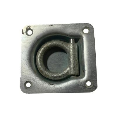 China Trailer Parts Trailer Attachment Wall Mount Lashing Ring Floor Ring Square 6000 Pound Lashing Ring for sale