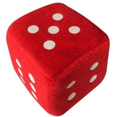 China Promotion China Factory Wholesale Size Customized Dot Dice Cube Toy Cute Plush Stuffed Dies For Sale for sale