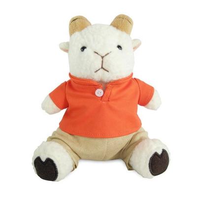 China Custom-made Company Promotion Mascot Doll For Promotion Softly Stuffed Sheep Goat Cute Stuffed Animal Toy for sale