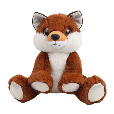 China Amazon Best Selling Promotion Toy Cuddly Cute Stuffed Animal High Quality Soft Fluffy Fox With Big Tail for sale