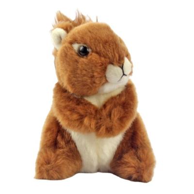 China Promotion OEM Customized Good Quality Furry Soft Plush Toy Realistic Stuffed Fat Brown Kawaii Animal Squirrel for sale