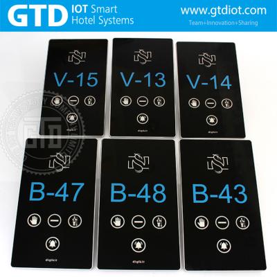 China Standard UK Square Backbox 12V DC Hotel Doorbell Switch for sale