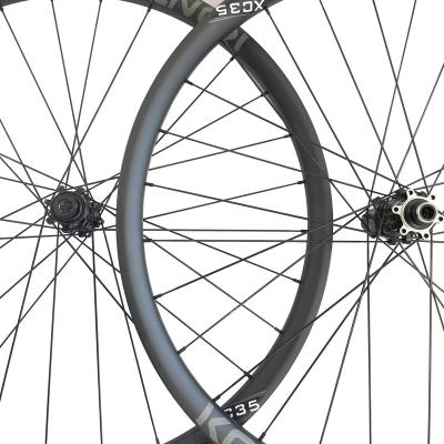 China High Quality Mountain Bikes Carbon Wheels 27.5er MTB 25mm Wide Deep 35mm Wide Wheel Set For Mountain Bike for sale