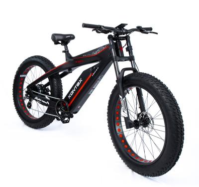 China Wholesale Fashionable 1000w 48V13AH Tire Electric Bike 1000w 48V13AH Carbon Warehouse KONTAX USA Mountain Electric Bicycle for sale