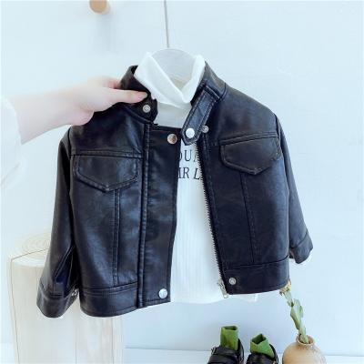 China 2020 Spring Autumn Winter Baby QUICK DRY PU Coat Jacket Kids Fashion Leather Jackets Kids Coats Girls Clothes for sale