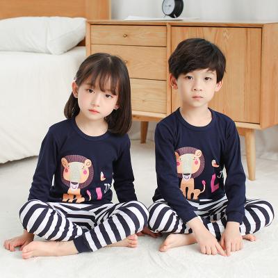 China Cartoon QUICK DRY Children's Cotton Spring and Autumn Boys and Girls Autumn Clothes Children's Pajamas for sale