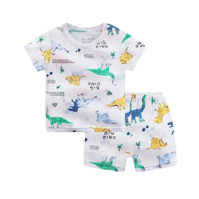 China Clothes QUICK DRY children's pajamas set summer bamboo fiber baby air conditioning spring and thin autumn pajamas set for sale