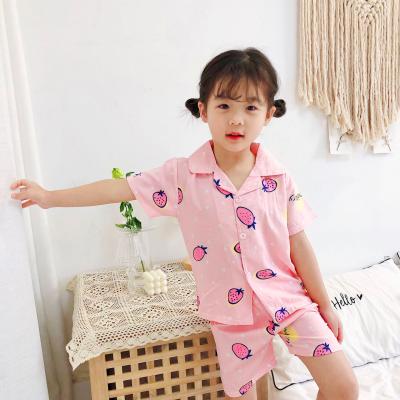 China The 2020 new children's short-sleeved QUICK-DRY shorts pajamas summer boys and girls shorts home service suit for sale