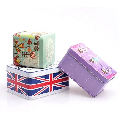 China Gift& Deep Round Metal Tin Box Rose Gold Packaging Tin Can of Different Promotion Styles for sale