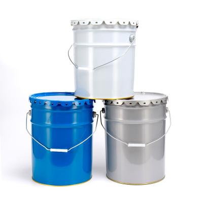 China 5 Gallon Recyclable /10 Liter Metal Tin Containers/Pails/Pails For Paint Use for sale