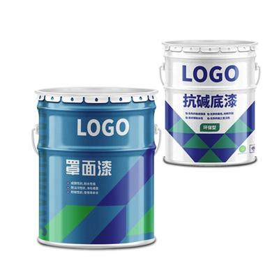 China Recyclable Custom Printing Metal Paint Bucket With Handle And Lid for sale