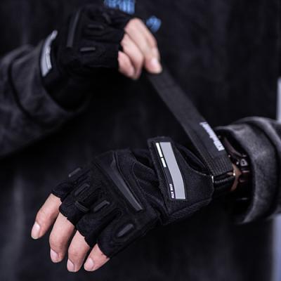 China Retro Touch Screen Safety Custom Antibacterial Fitness Gym Racing Sports Work Tactical Motorcycle Half Finger Hand Gloves Men For Bike for sale