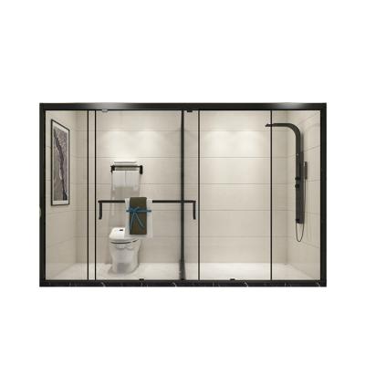 China Modern Bathroom T Type Shower Toilet Enclosure For Hotel Project for sale