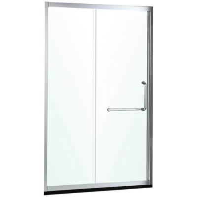 China Modern Aluminum Glass Screen Door Design Double Sliding Shower Door D708 for sale