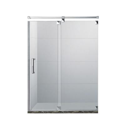 China Modern Frameless Hinge Shower Stainless Steel Glass Door GD9011 for sale