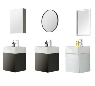 China Wall Hang Custom Small Size Bathroom Cabinet Vanity For Small Size Toilet for sale