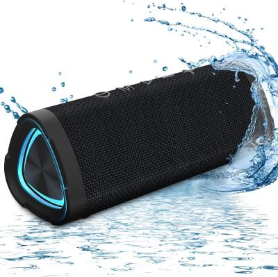 China Phone Function RGB Shockproof Blue Tooth Portable Wireless Speaker V5.0 with 24W Loud Stereo Sound IPX7 Waterproof for Travel Home for sale