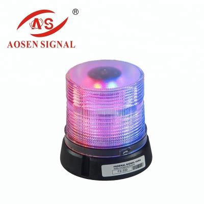 China Pc+Aluminium Alloy Led Red Blue Amber White Light Strobe Beacon Light 18W 12V for sale