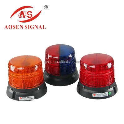 China Aluminum Housing AS-350 Red / Blue Traffic Lights Police Strobe Rotating Solar Power Led Warning Beacon Light for sale