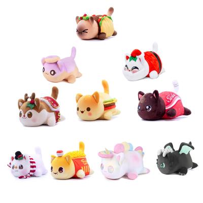 China New Plush Aphmau Christmas Stuffed Animal Cute Food Cat Kitty Plush Toys Gifts Meemeow Youtube for sale