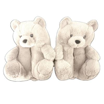 China Fashion Trend Teddy Bear Slippers Women's Home Bear Slippers Hot Selling Animal Plush for sale