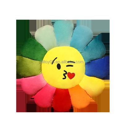 China Al Por Mayor Custom Pillow Plush Toy Shape Sunflower Plush Toy Washable Stuffed Custom Soft Sun Flower Stuffed Plush Toy for sale