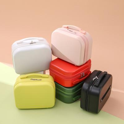 China ABS Luggage Bag Hardshell Case 14 Inch Cosmetic Case Beauty Bag for sale