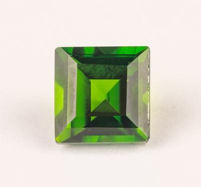 China Natural Brazil Chrome Diopside 4.5*4.5 Set Or Fire Color Octagon High Quality Natural Loose Gemstone for sale