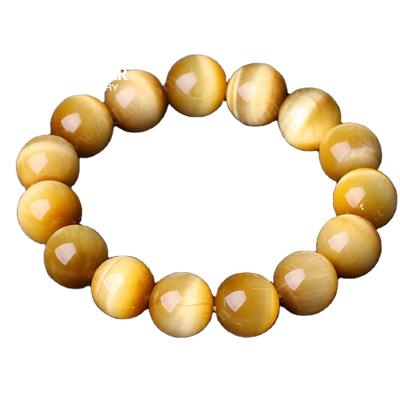 China Natural Stone Gold Tiger Eye Men CLASSIC New Arrivals Tiger Eye Bead Bracelet 10mm 12mm 14mm 16mm for sale