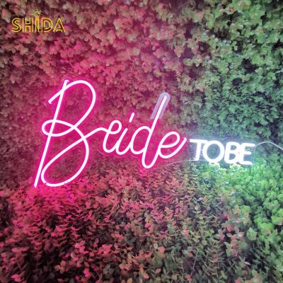 China Easy Installation Flex Led Neon Light Bride To Be Custom Neon Sign Birthday Party Wedding Name Letter Sign For Her for sale