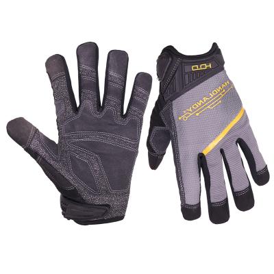 China PRI Anti-Vibration Logo Reinforced Palm Mechanics Work Custom Cut Resistance Hand Gloves for sale