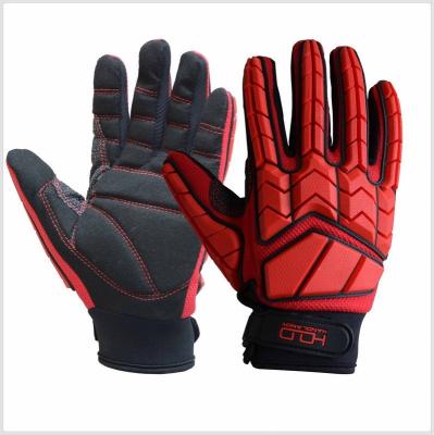 China Factory New Anti-Cut Shock Resistant 5 Level Hand Oil And Gas Safety TPR Mechanical Work Engineered Vibration-Resistant Gloves for sale