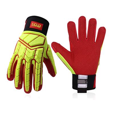 China Wholesale Resistance Level 5 TPR LEVEL 5 Safety Operation Mechanic Gas Cut Resistant Gloves / Anti Impact Wholesale PRI Anti Impact Industrial Oil Cut Resistant Gloves for sale