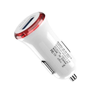 China China-chic China-chic QC 3.0 Online USB Car Head Charger Cell Phone QC2.0 Fast Charging Mini Usb Car Charger Head V-262 New Store CE/Rosh/Fcc Adapter for sale