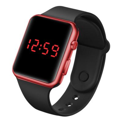 China Auto Focus Large Screen Led To Button Electronic/Male Watch And New Square Waterproof Student Girls Fashion Electronic Sports Customize for sale