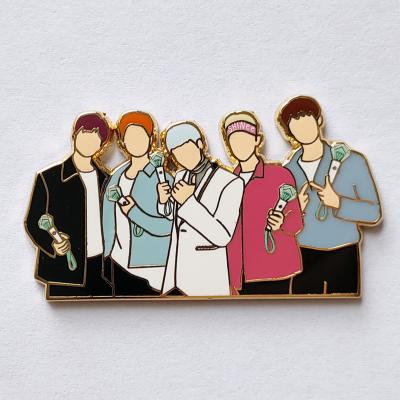 China Custom Kpop Africa Pins Badge Idol Enamel Pins for sale