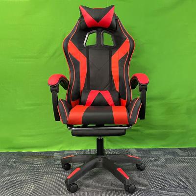 China Ergonomic Gamer Adjustable Chair Computer Desk Factory Factory PU (Height) Leather Adult Ergonomic Gaming Chair with Footrest and Massage for sale