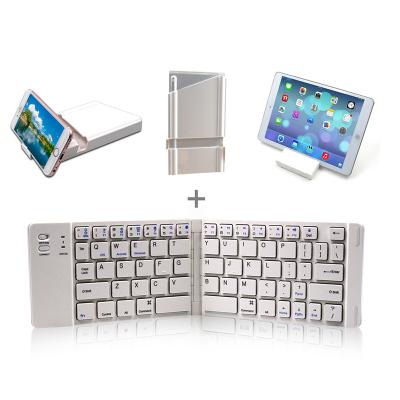 China Hot Sale 66 Keys Wireless Folding Mini Wireless Keyboard For Mac PC Phone for sale