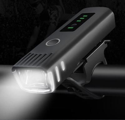 China Night riding mountain mtb xc racing bike bicycle front light safty 250lumens 1500mah front handlebar light built in rechargable battery usb for sale