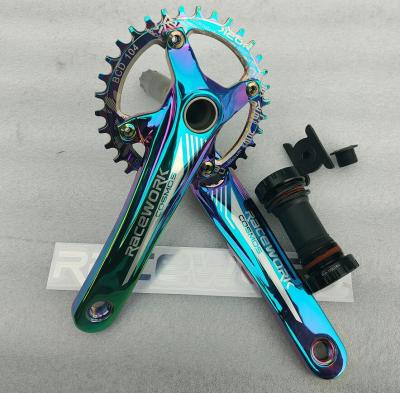 China 10/11/12s mountain bikes mtb crankset&positive/negative aluminum alloy hollowtech crankset&positive/negative multi color 170*34T cogwheel w/bb BCD 104 for sale