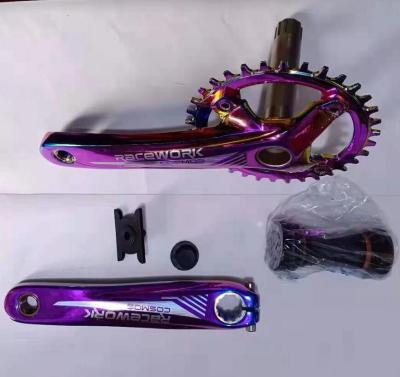 China 10/11/12s mountain bikes 10/11/12s mountain bikes mountain bike aluminum alloy hollowtech crankset&positive/negative multi color 170*34T cogwheel w/bb BCD 104 for sale